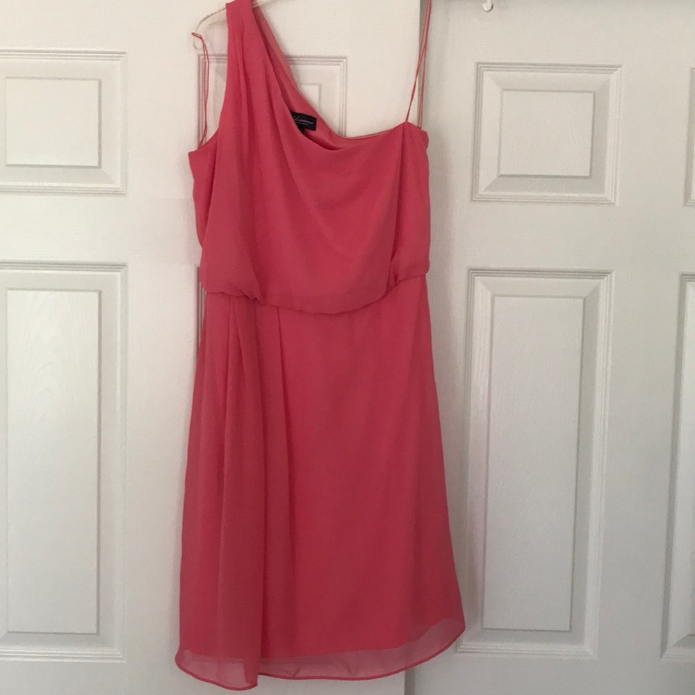 One shoulder cocktail dress